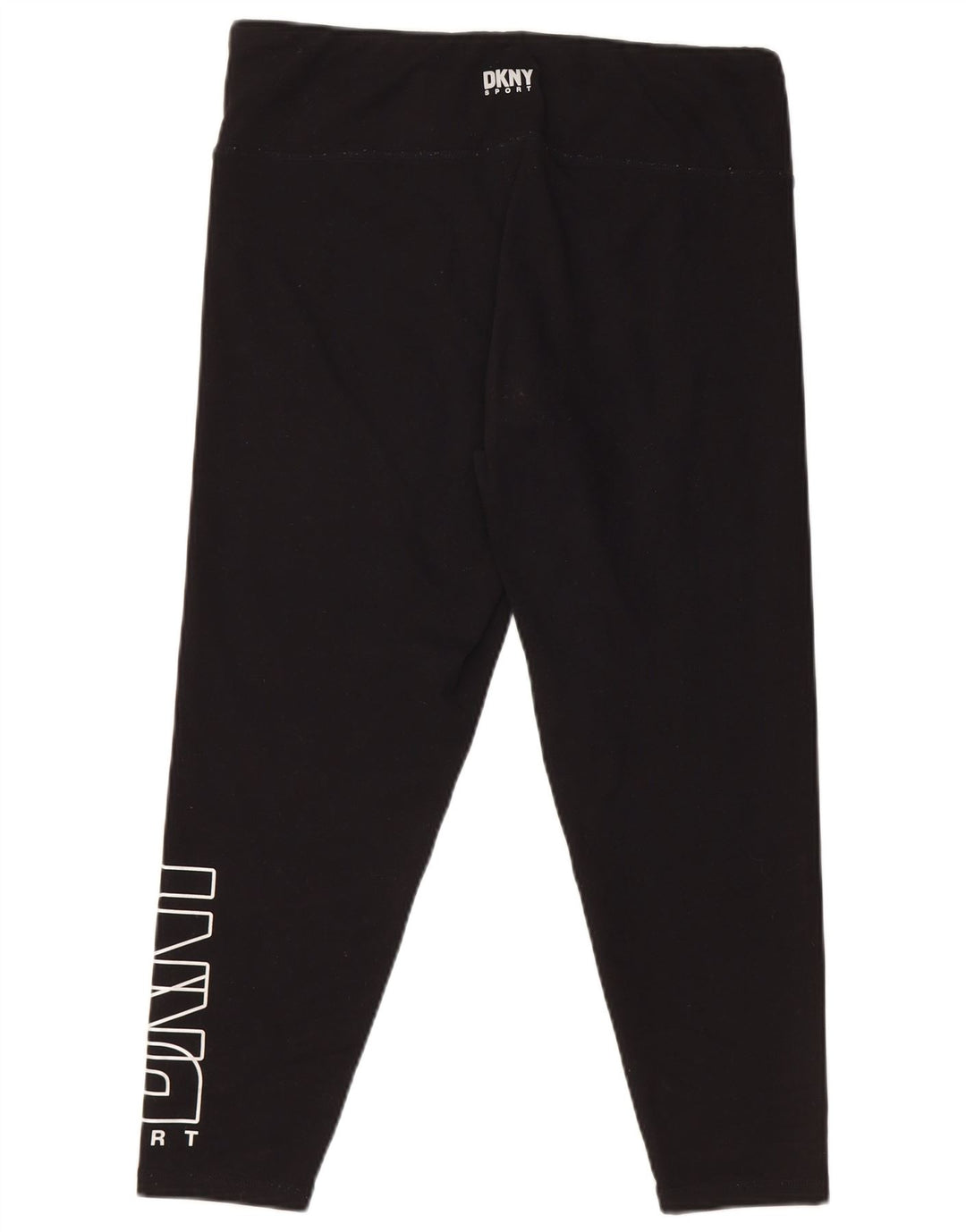Женские леггинсы-капри DKNY с рисунком, Великобритания, 18 XL, черные, полиэстер