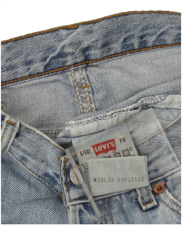 Мужские джинсовые шорты Levi's 501 W29, средний синий хлопок