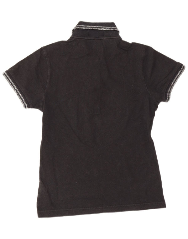 Женская рубашка-поло Fred Perry UK 10, маленькая, черный хлопок
