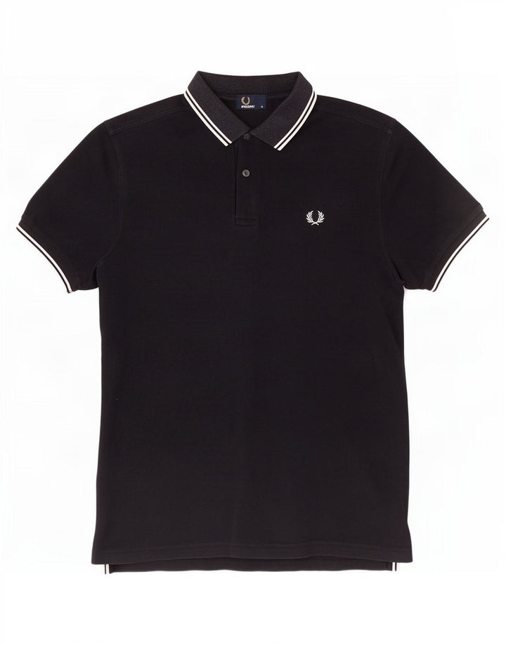 Мужская рубашка поло Fred Perry, средний черный хлопок