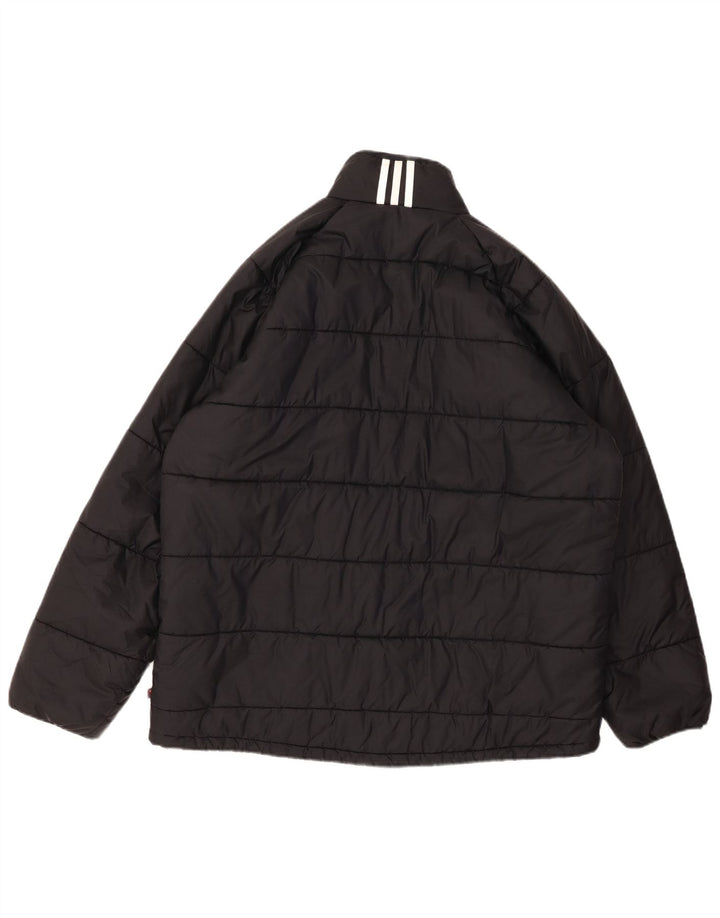 Мужская стеганая куртка ADIDAS UK 42 XL, черный нейлон