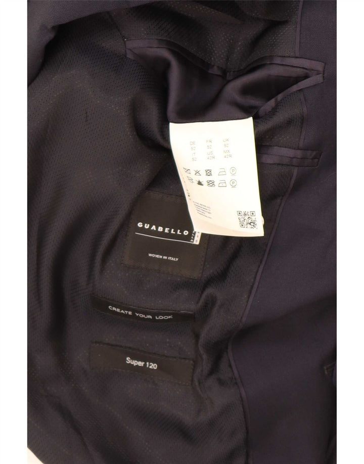 Мужской пиджак Hugo Boss на 2 пуговицах EU 52 XL темно-синий шерстяной
