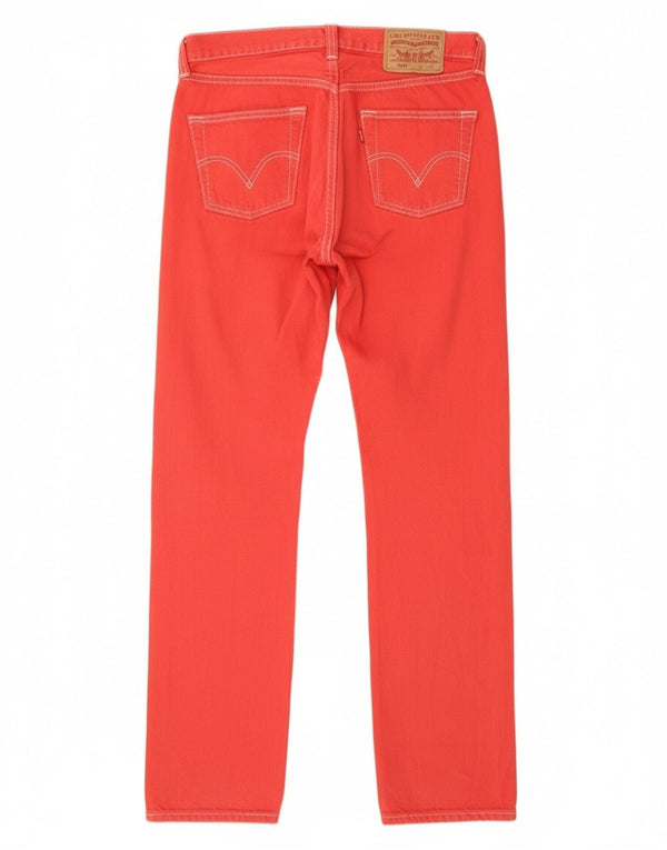 Женские прямые джинсы Levi's 501 W29 L32, красный хлопок