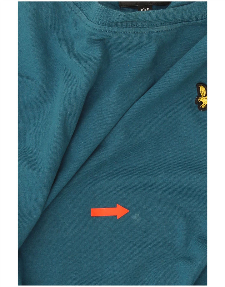 Футболка Lyle & Scott для мальчиков, 10–11 лет, синяя, хлопковая