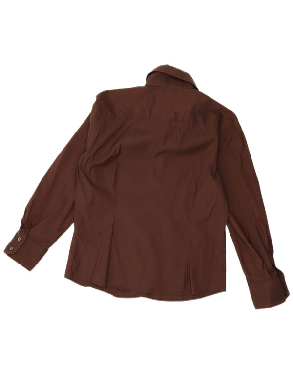 Женская рубашка WEEKEND UK 16, большая коричневая, хлопок