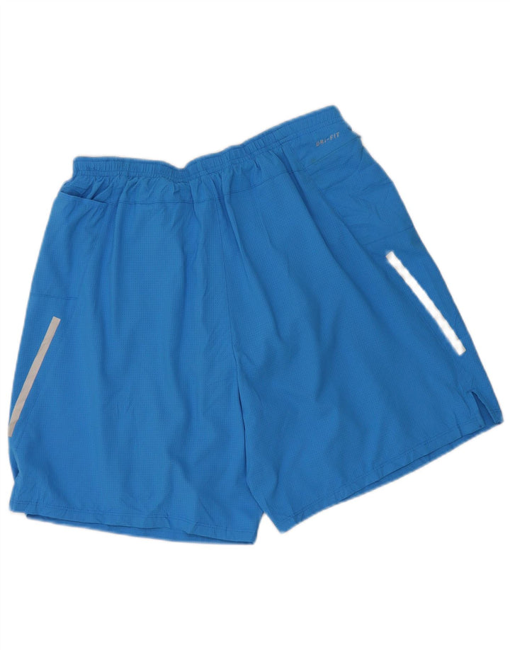 Мужские спортивные шорты Nike Dri Fit, большие синие, полиэстер