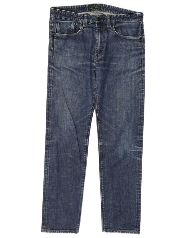 Мужские прямые джинсы FRED PERRY W33 L29 синие, хлопок