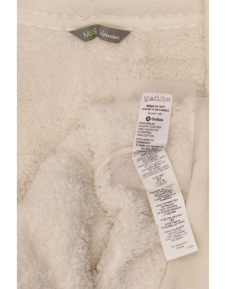 Женская флисовая куртка Marks & Spencer UK 20 2XL, белый хлопок