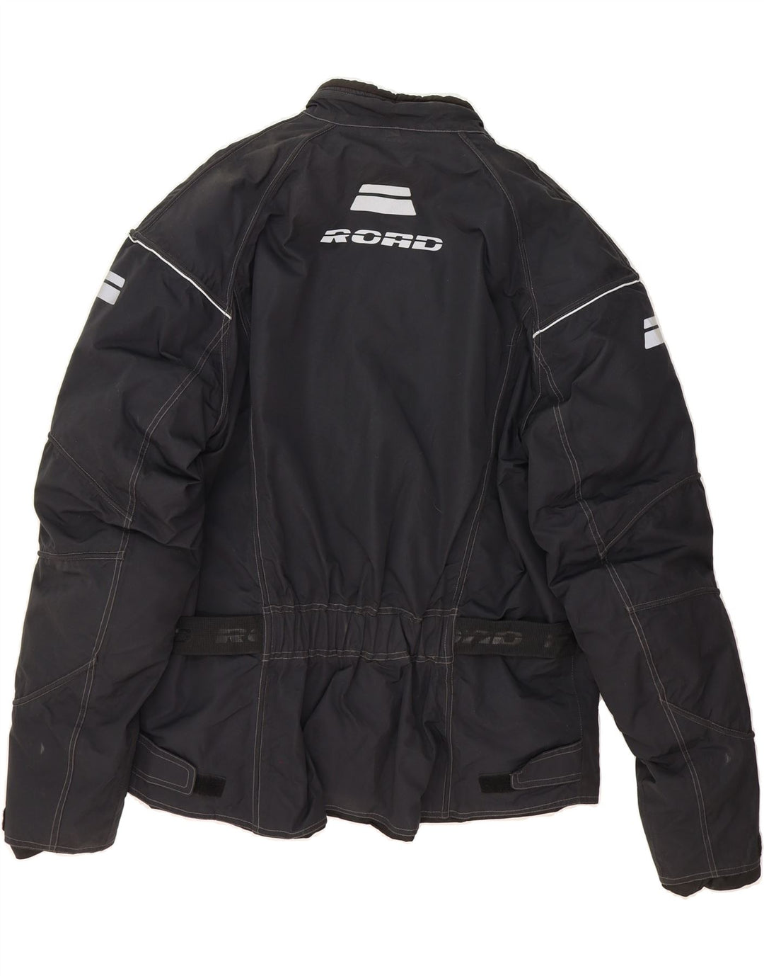 POLO Mens Graphic Racer Jacket UK 42 XL Black Polyester Vintage POLO and Second-Hand POLO from Messina Hembry 