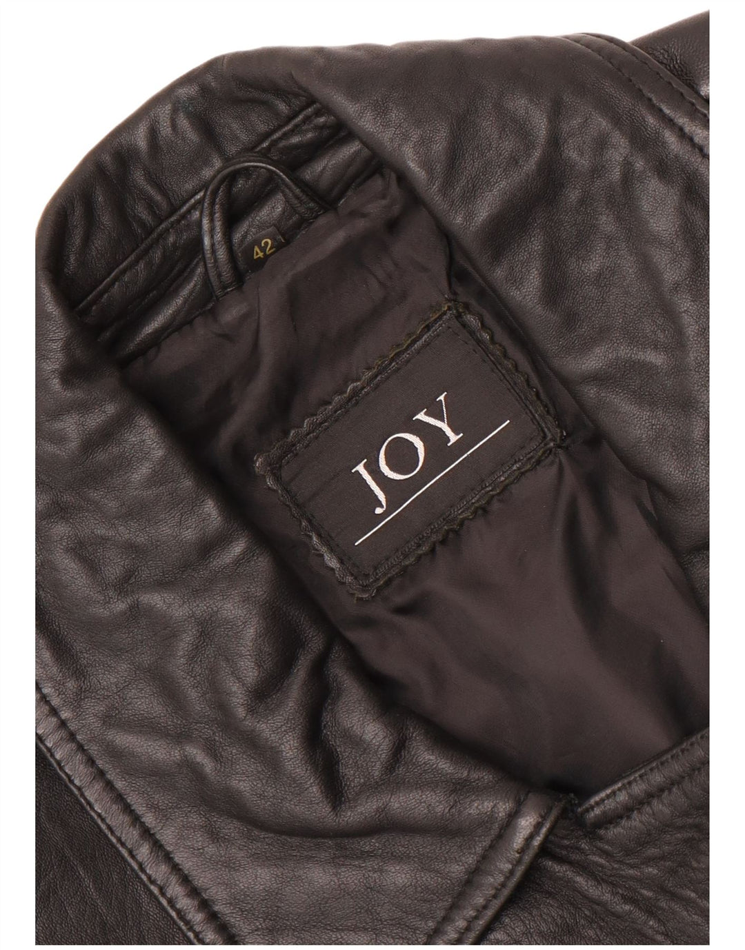 Женская кожаная куртка оверсайз Joy IT 42 Medium Black