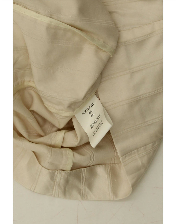 MASSIMO REBECCHI Womens 3/4 Sleeve Blazer Jacket IT 44 Medium Off White Vintage Massimo Rebecchi and Second-Hand Massimo Rebecchi from Messina Hembry 