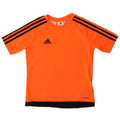 Футболка ADIDAS Climalite для мальчиков, топ 9–10 лет, оранжевый полиэстер с цветными блоками