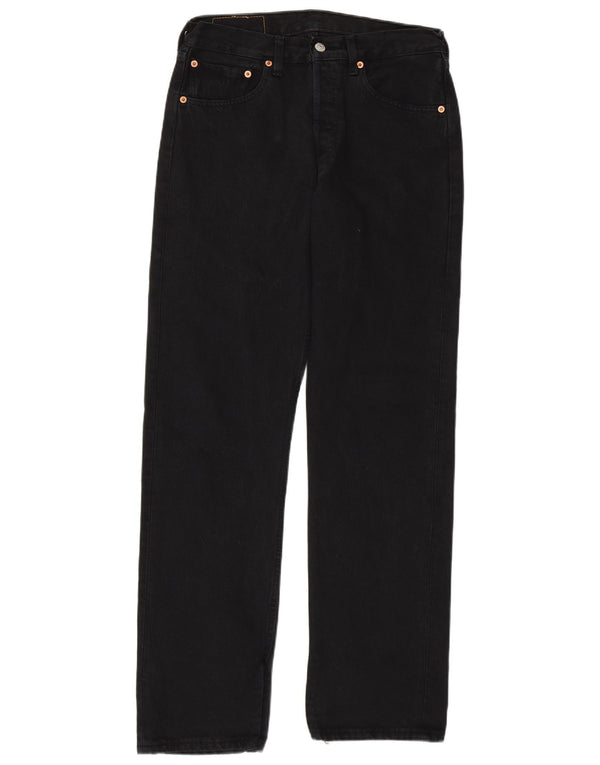 Мужские прямые джинсы Levi's 501 W31 L32, черный хлопок