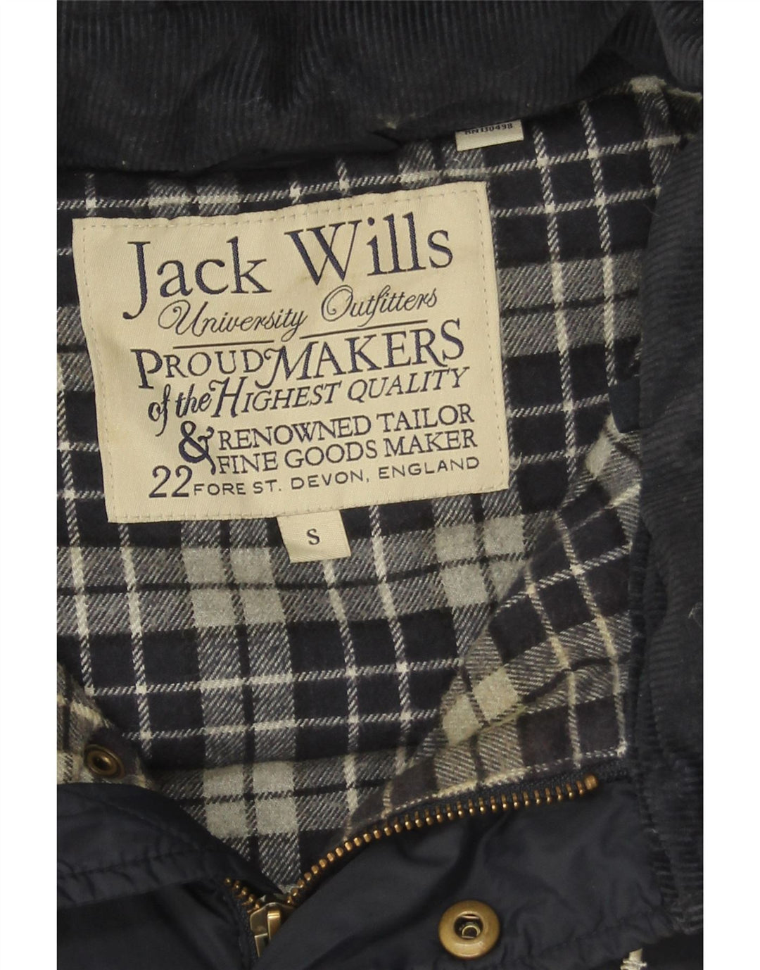 Мужской утепленный жилет с капюшоном Jack Wills UK 36, маленький темно-синий