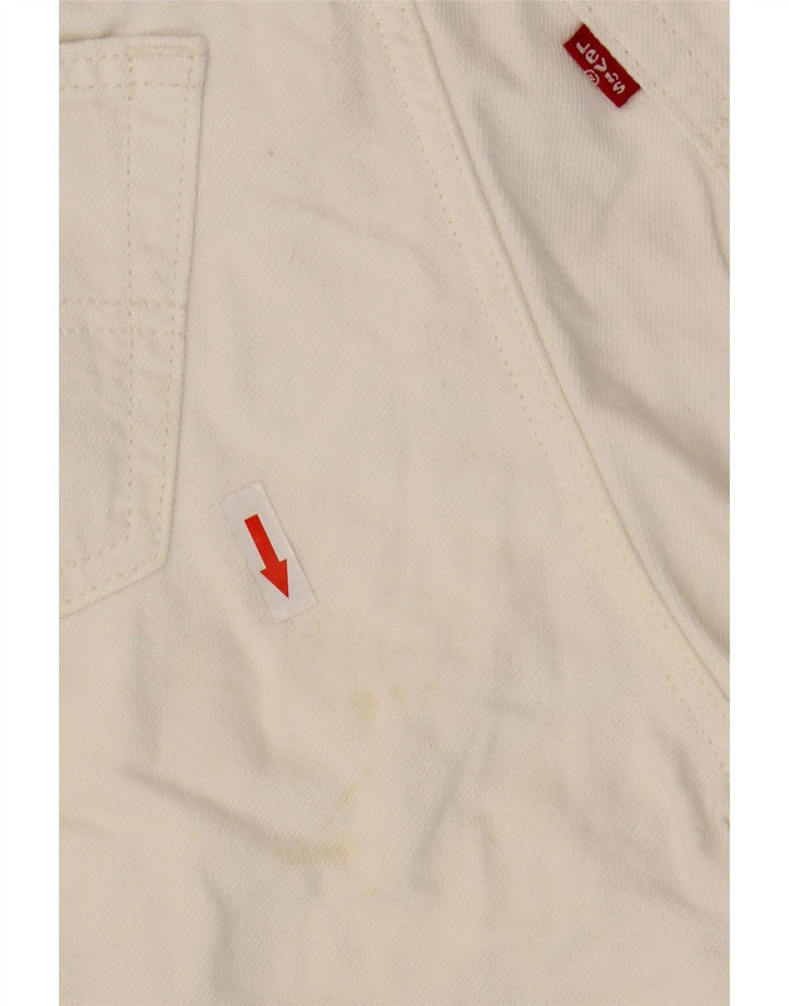Женские джинсовые шорты Levi's W27, маленькие белые