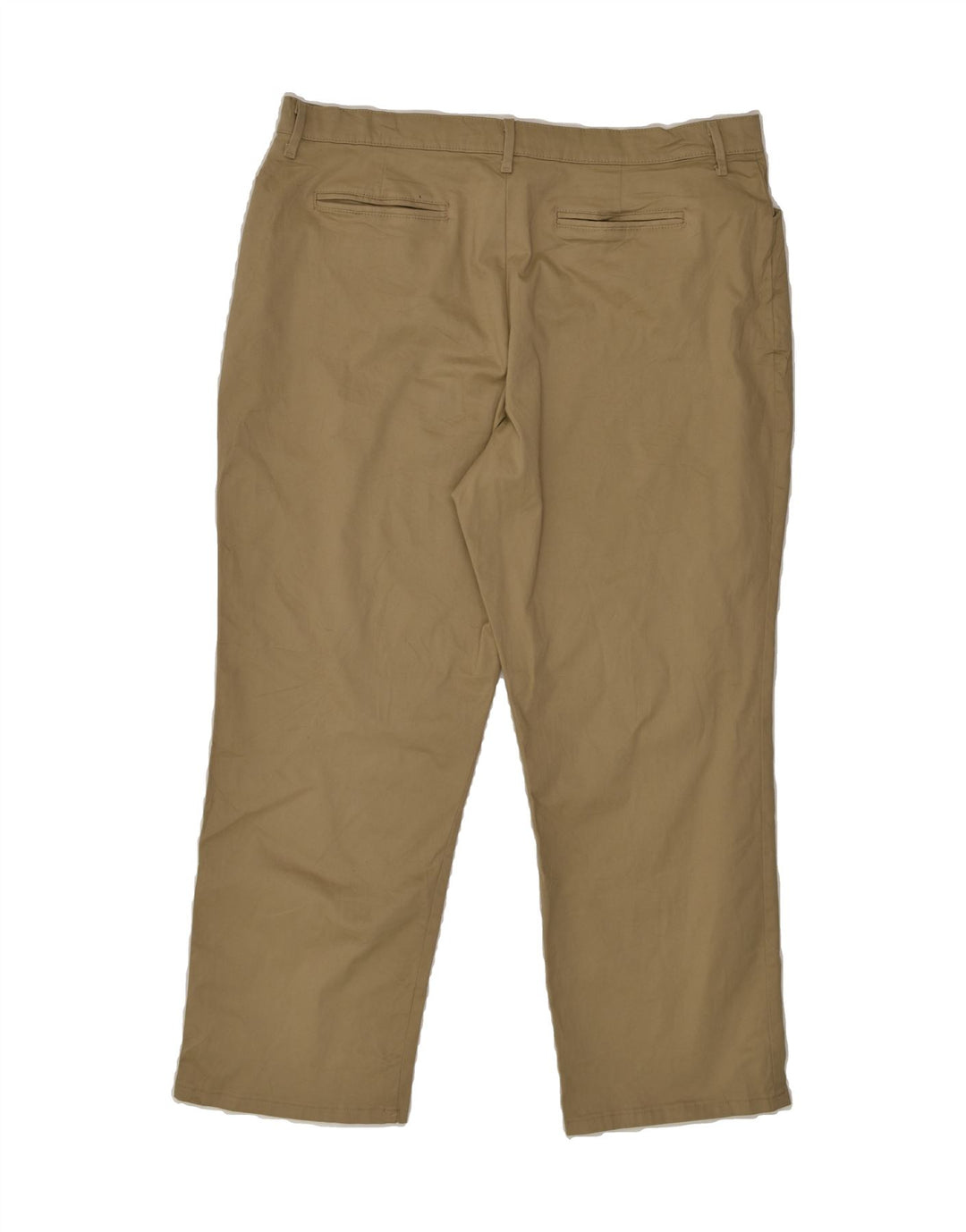 LEE Womens Straight Chino Trousers US 18 2XL W36 L27  Brown Cotton | Vintage Lee | Thrift | Second-Hand Lee | Used Clothing | Messina Hembry 