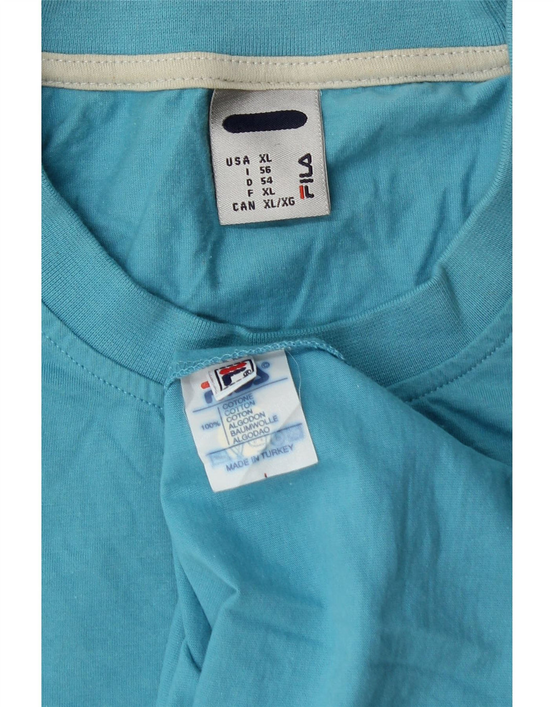 Мужская футболка FILA Top XL, синяя, хлопок