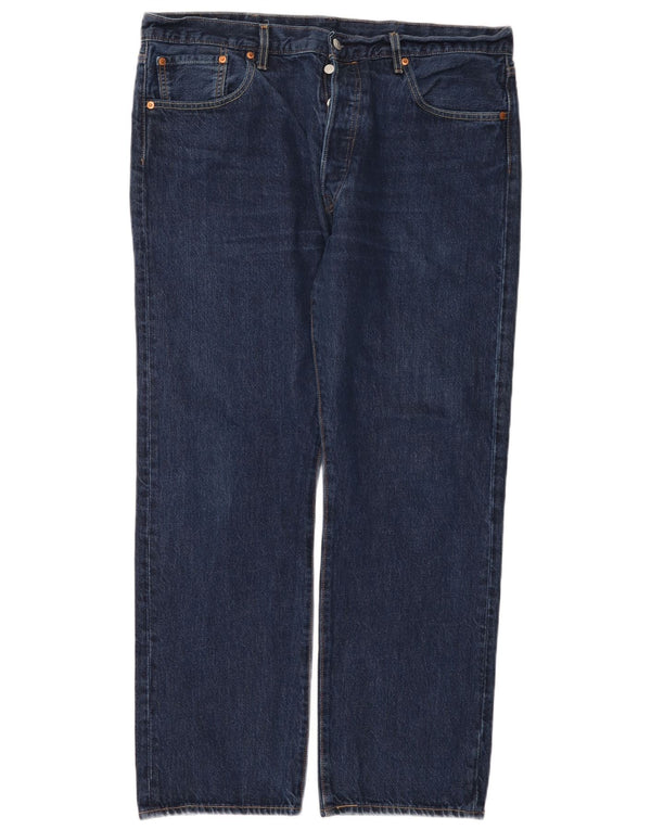 Мужские прямые джинсы Levi's 501 W38 L30 темно-синие, хлопок
