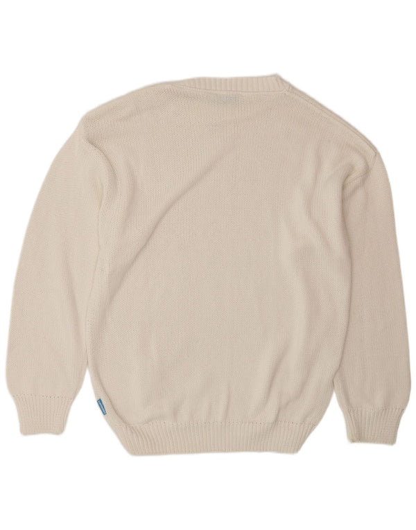 Мужской джемпер с круглым вырезом Carrera XL, белый хлопок