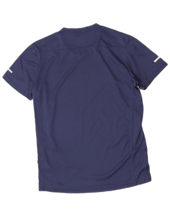 Adidas Mens Aeroready Футболка Топ Маленький Темно-Синий Полиэстер