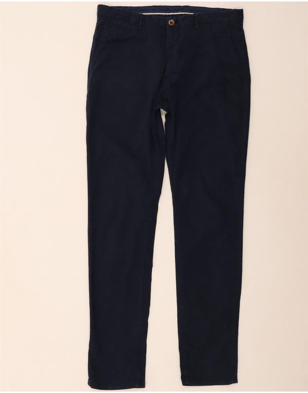 Мужские брюки-чиносы Massimo Dutti Slim Fit EU 44 Large W34 L33 Темно-синие