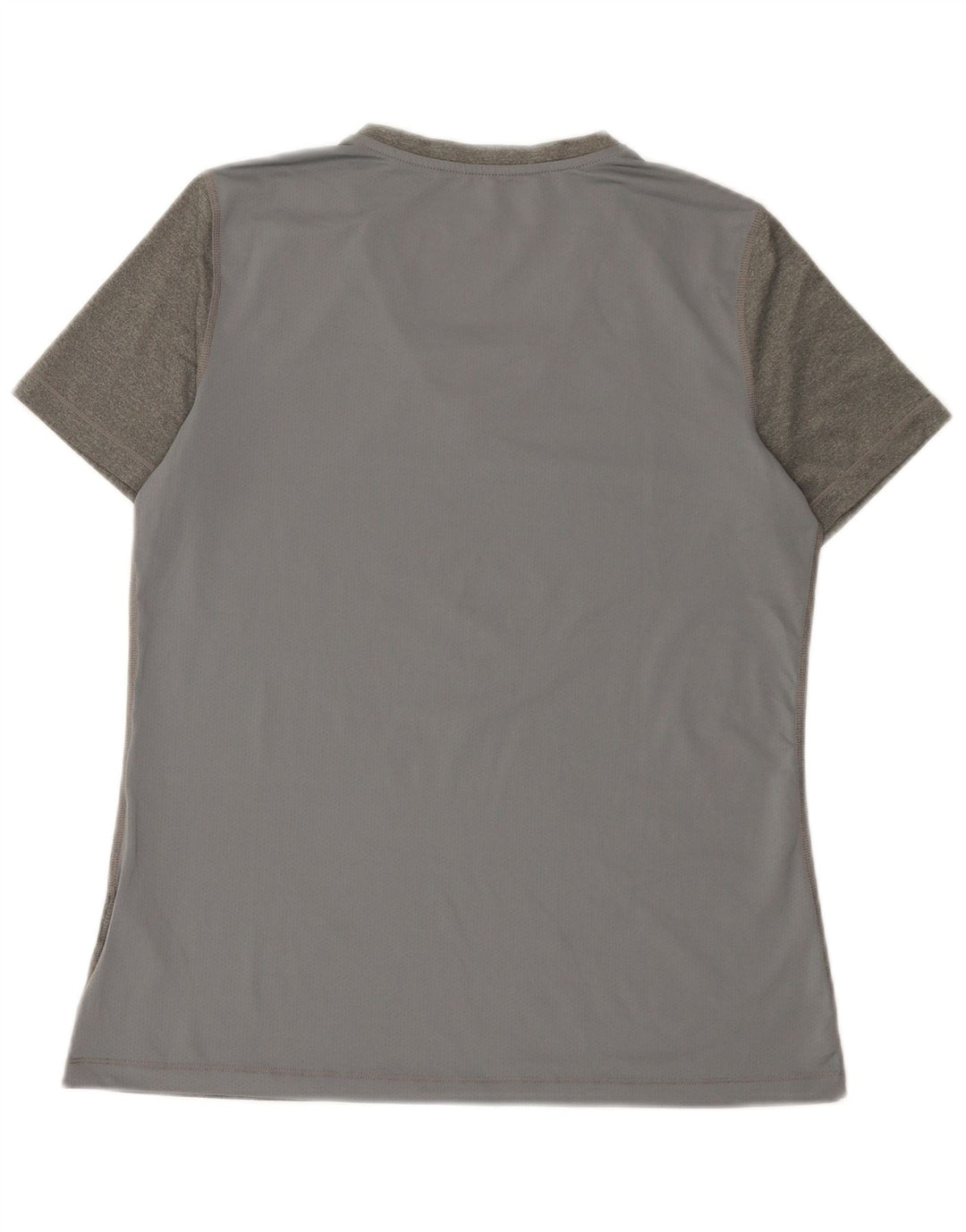 Женская футболка Nike Dri Fit Top UK 14, большой серый полиэстер
