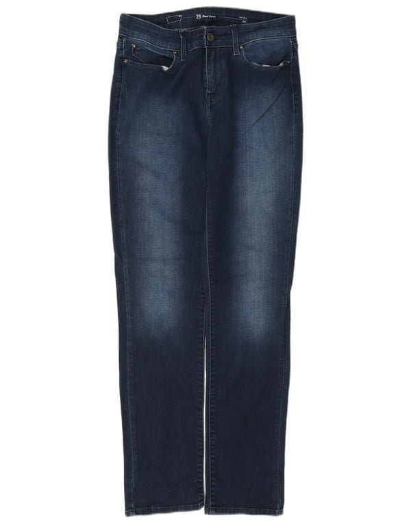 Женские узкие джинсы Levi's Demi Curve со средней посадкой W28 L32 Темно-синие хлопковые