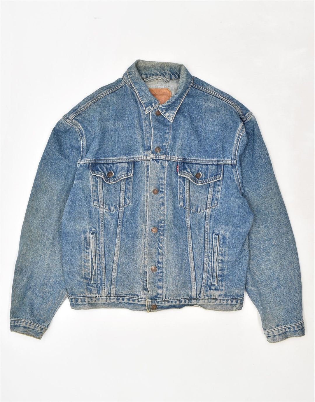 Мужская джинсовая куртка LEVI'S UK 42 XL, синяя, хлопок