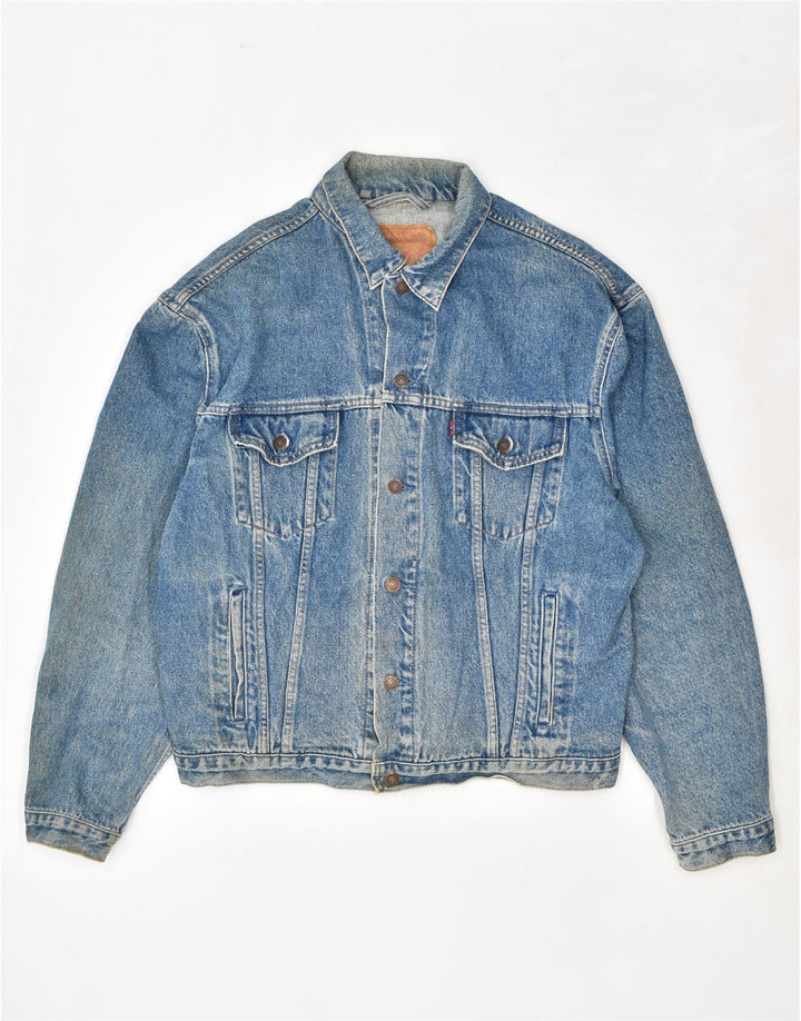 Мужская джинсовая куртка LEVI'S UK 42 XL, синяя, хлопок