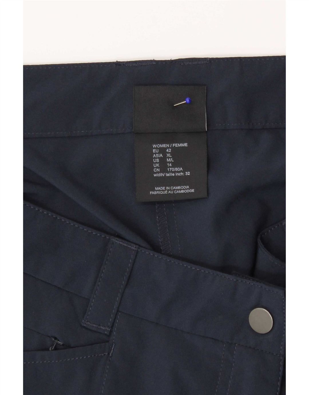 Женские шорты Jack Wolfskin UK 14, средние, темно-синие