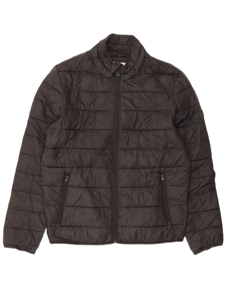 Мужская стеганая куртка Jack & Jones UK 40, большая черная