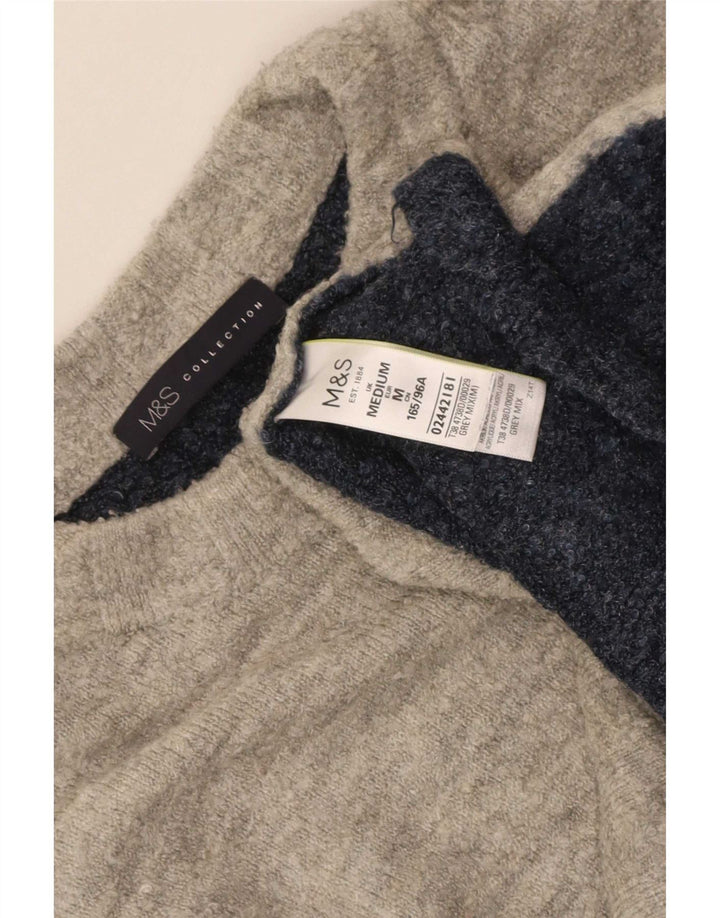 Женский джемпер с круглым вырезом Marks & Spencer UK 14, средний серый