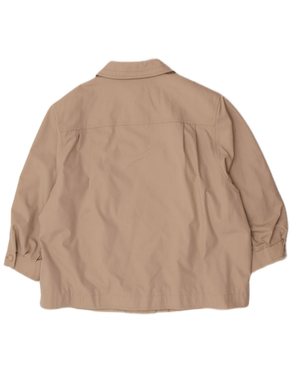 Женское короткое пальто Louisoder EU 50 3XL, полиэстер бежевого цвета