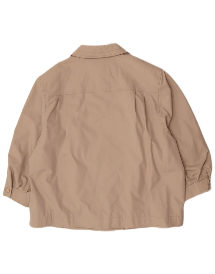 Женское короткое пальто Louisoder EU 50 3XL, полиэстер бежевого цвета