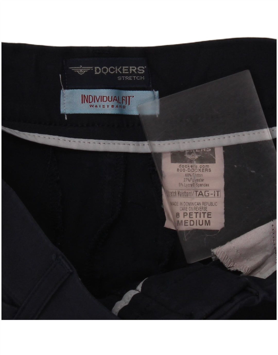 Женские повседневные брюки-стрейч Dockers US 6 Medium W30 L29 Темно-синие