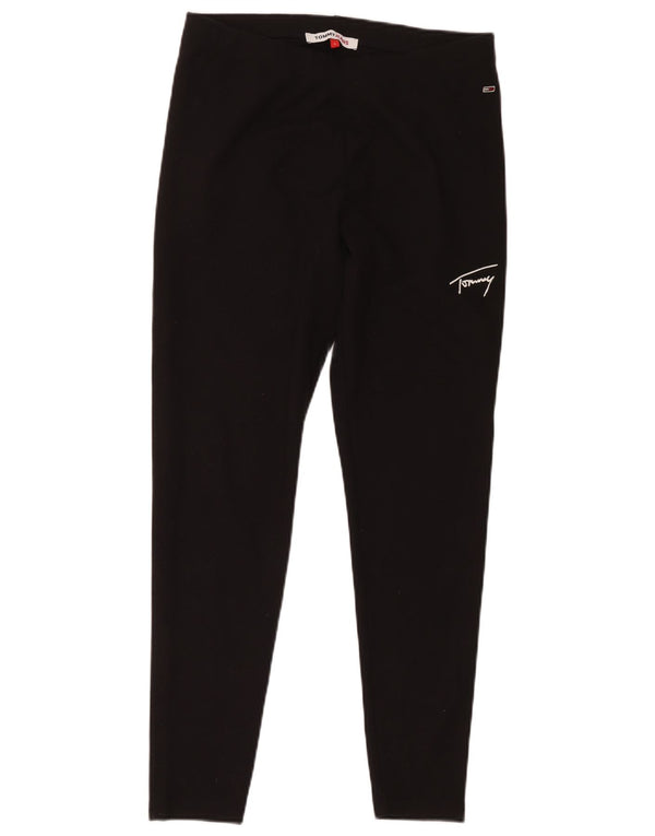 Женские леггинсы Tommy Hilfiger UK 16, большие черные, полиэстер