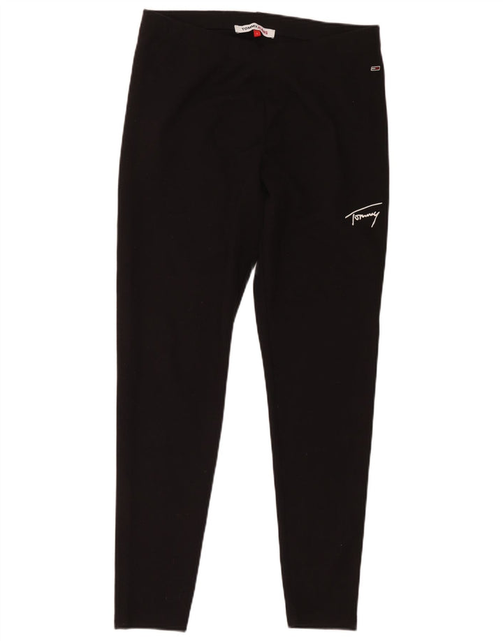 Женские леггинсы Tommy Hilfiger UK 16, большие черные, полиэстер
