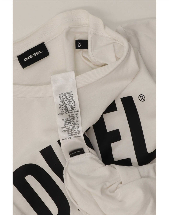 Мужская футболка с рисунком Diesel Top XS, белый хлопок