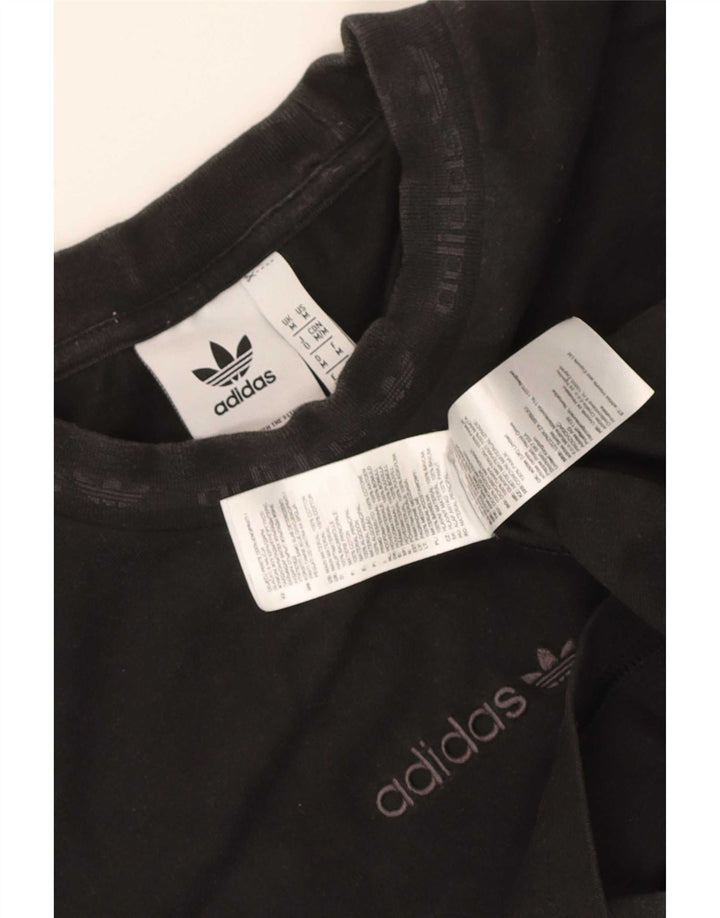 Мужская футболка с рисунком Adidas Top Medium Black Cotton
