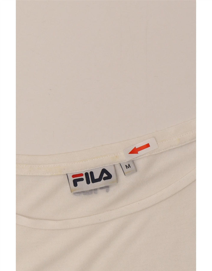 Женская футболка оверсайз Fila Top UK 14 Medium White Striped