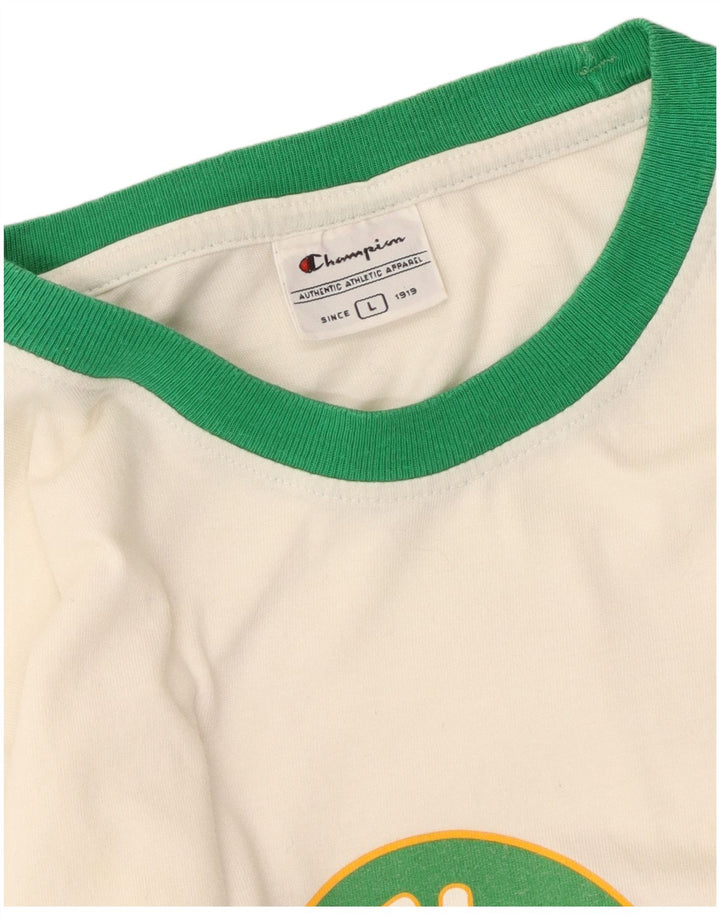 Женская футболка с рисунком Champion Celtics, большая белая