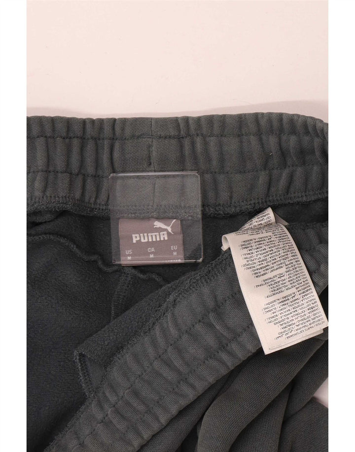 Мужские спортивные брюки Puma, джоггеры, средний зеленый хлопок, хлопок