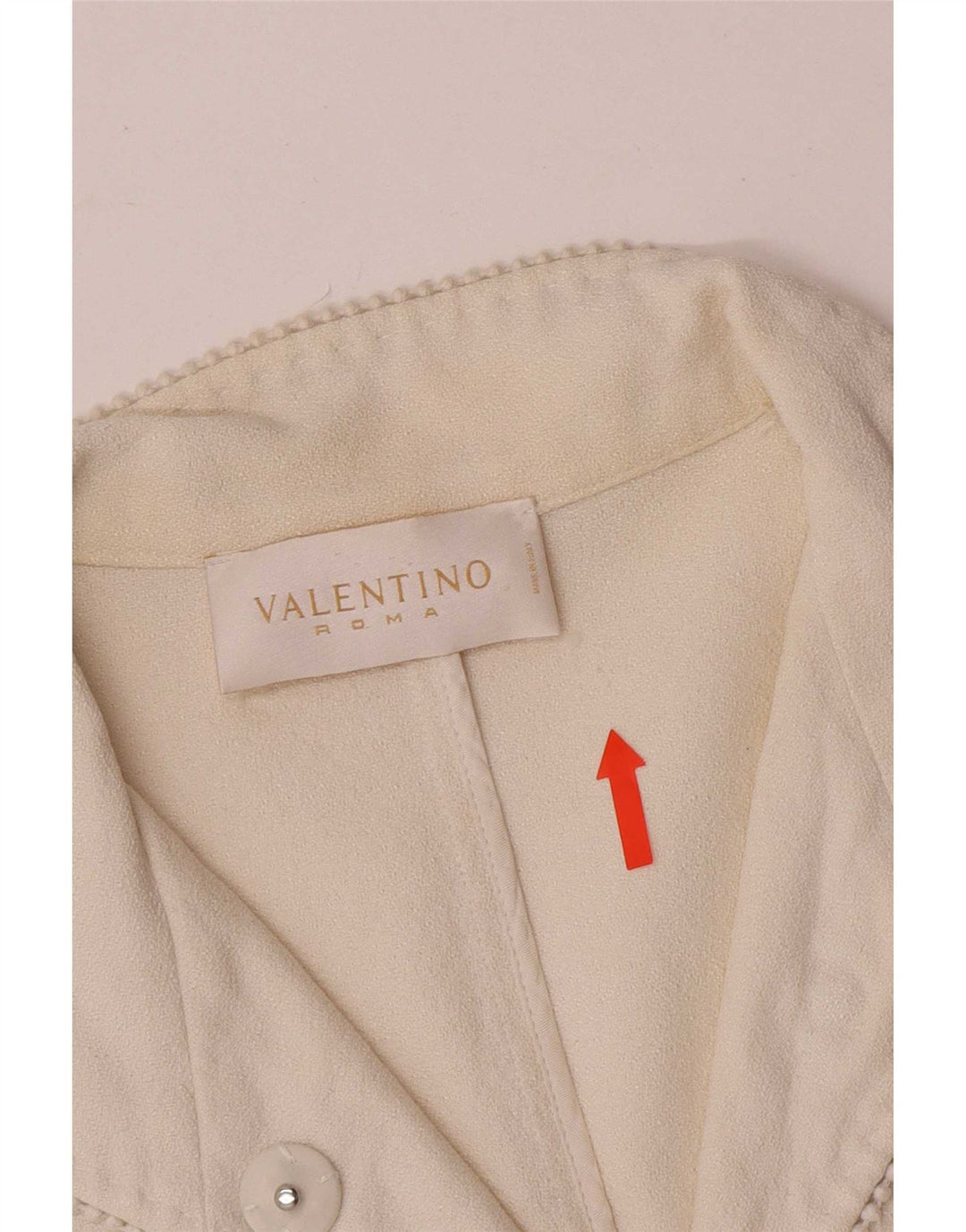 Женский укороченный пиджак на 1 пуговице Valentino IT 44, средний цвет, белый хлопок