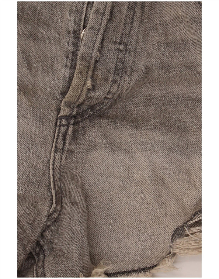 Женские джинсовые шорты Zara EU 40 Medium W30, серые, хлопок