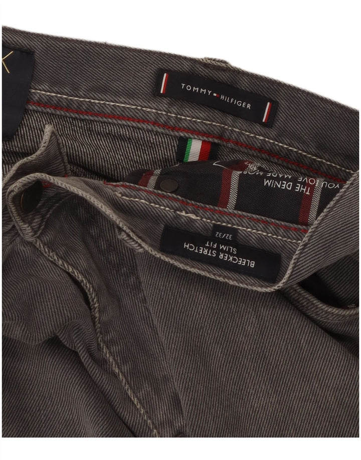 Мужские джинсы Tommy Hilfiger Bleecker Slim W32 L32, серый хлопок