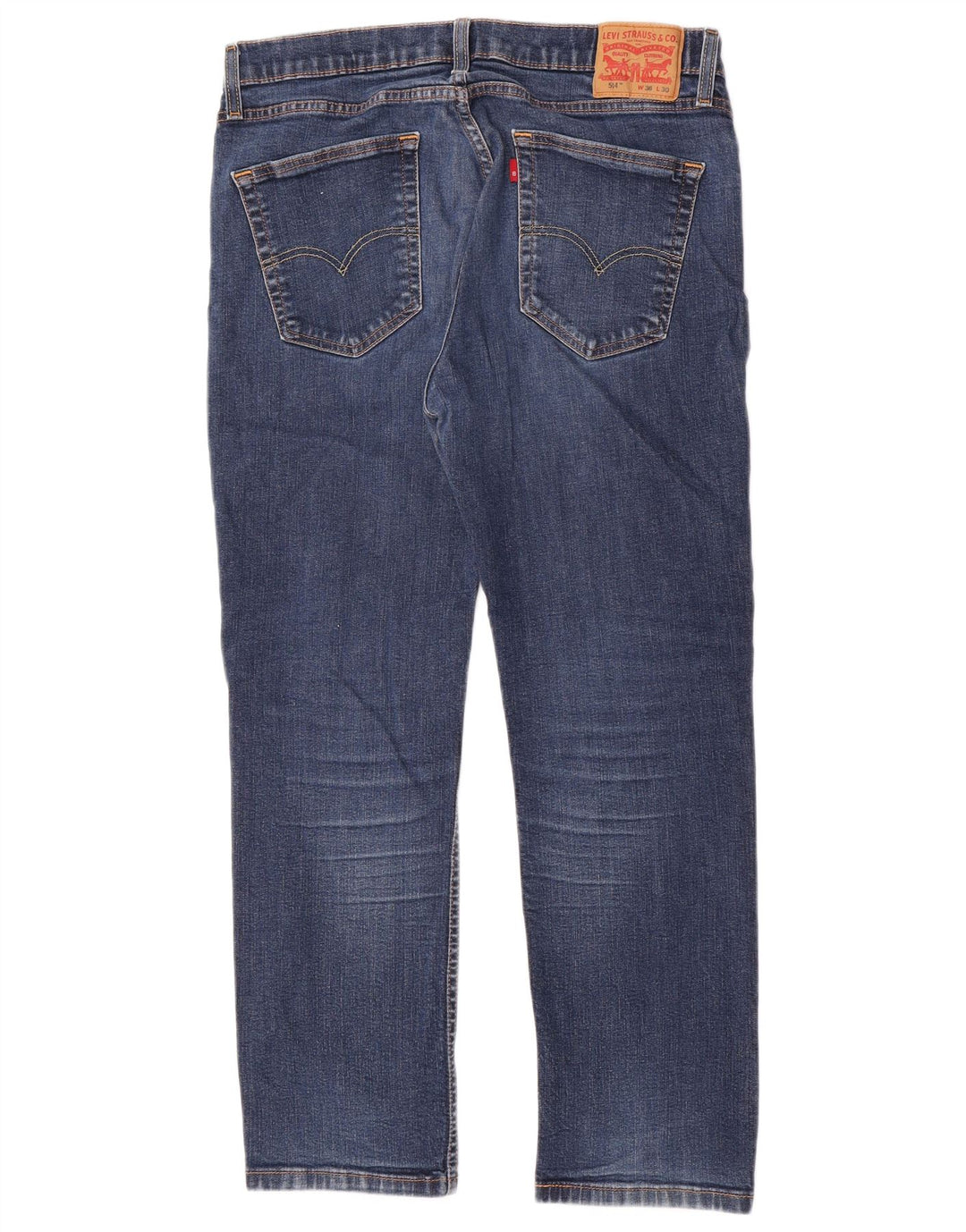 Мужские прямые джинсы Levi's 514 W36 L27 синие, хлопок