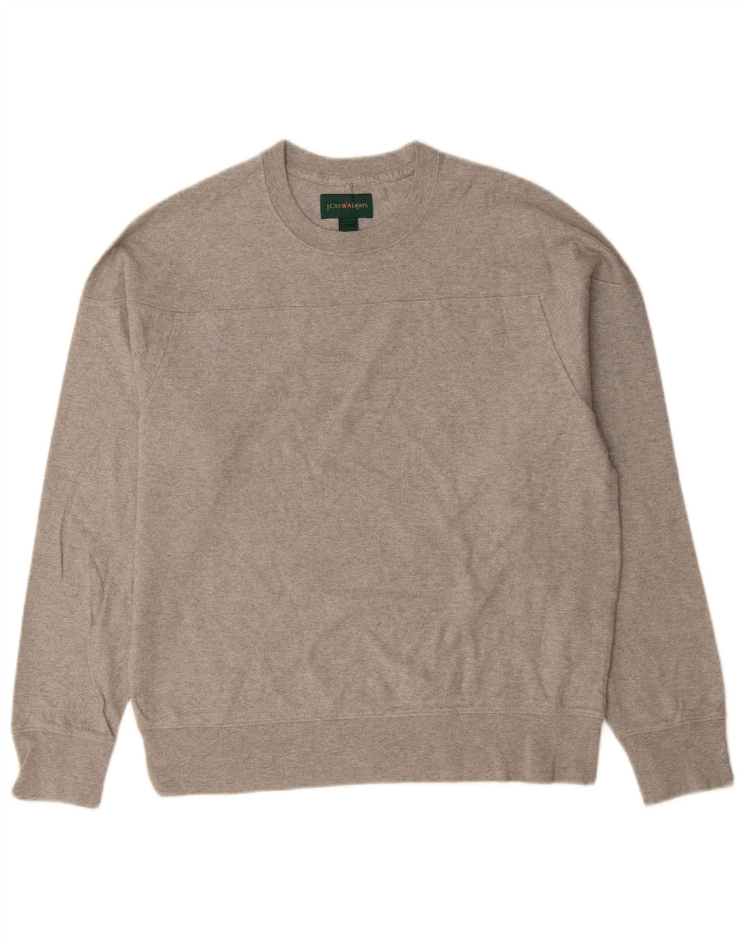 Мужской свитшот J. CREW, хлопковый джемпер среднего серого цвета