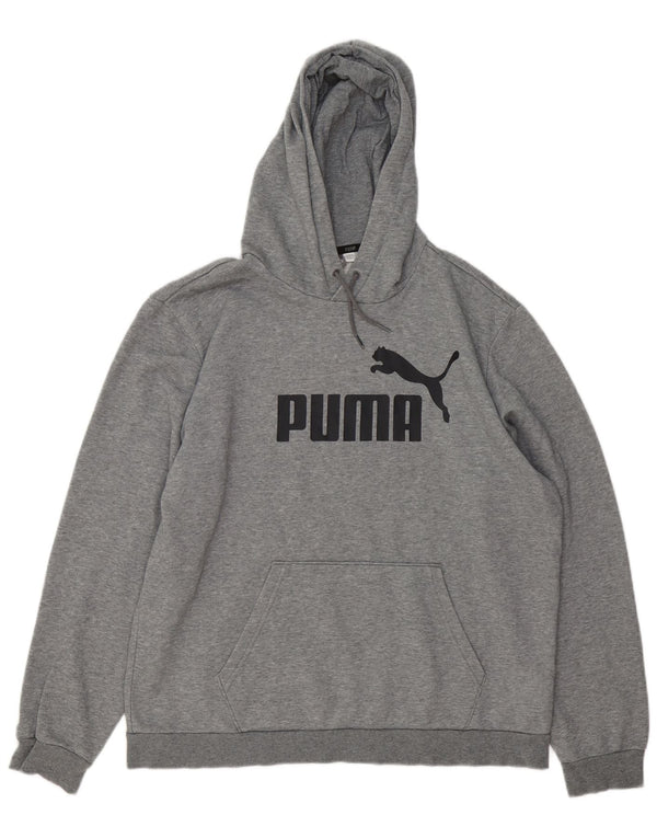 Мужской джемпер с капюшоном PUMA, большой серый, хлопок