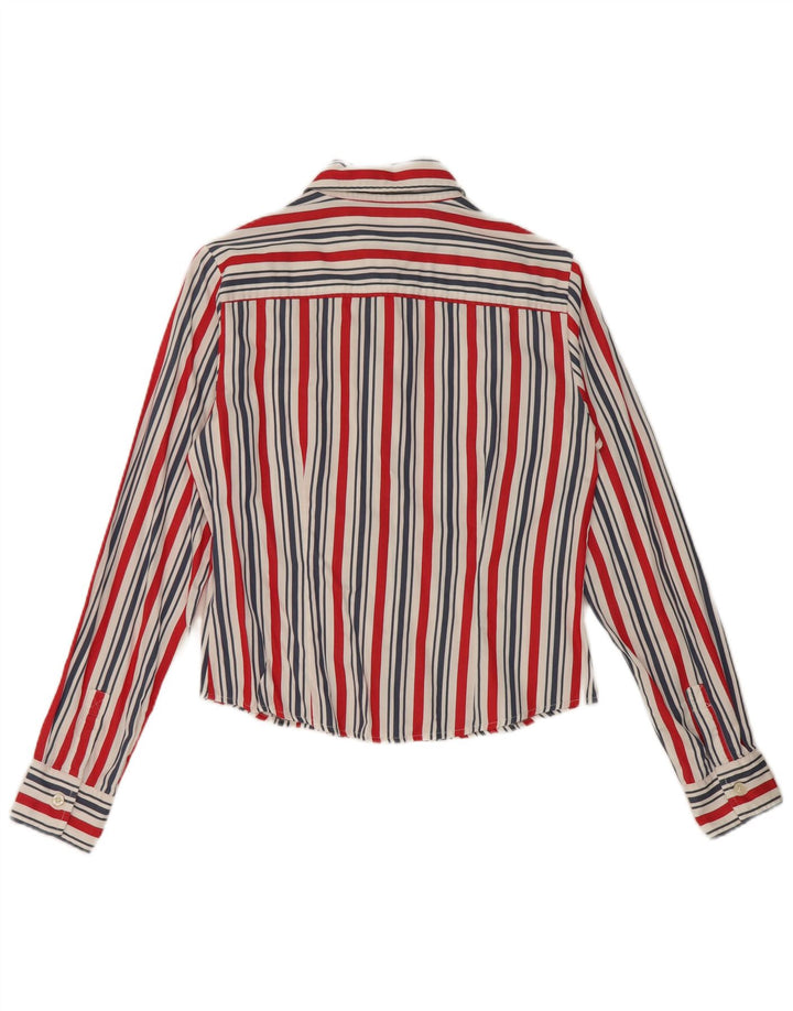 Женская рубашка Tommy Hilfiger US 6, средний размер, хлопок в разноцветную полоску