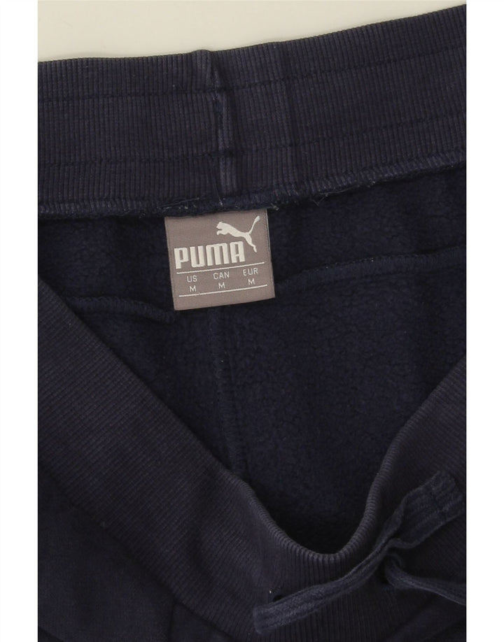 Мужские спортивные брюки с рисунком Puma, джоггеры, средний темно-синий, хлопок